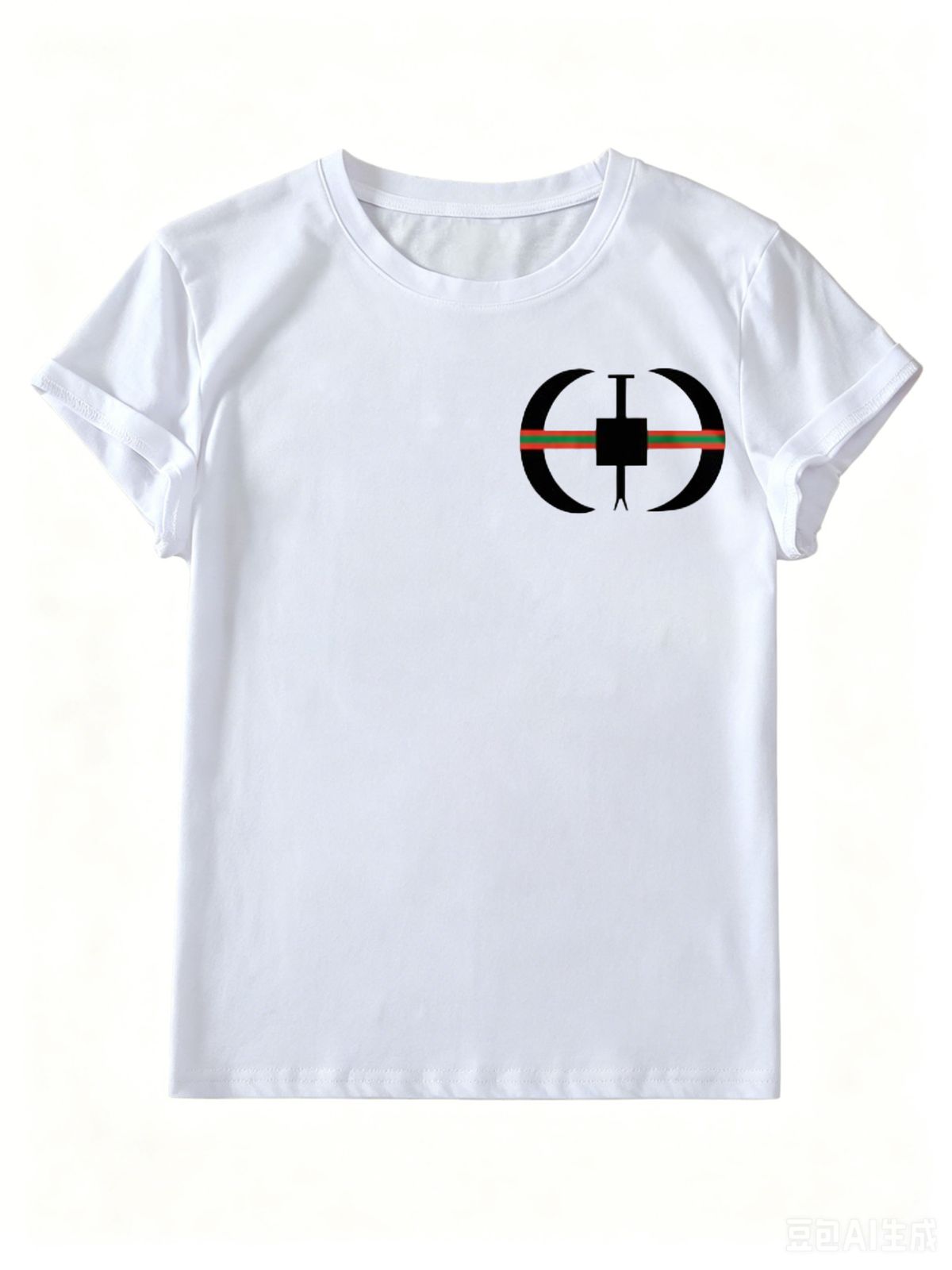 Ladies Simple Cotton T-Shirt, Fitted Crew Neck Tee, Modern Minimalist Casual Summer Top_ecoleips.com