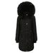 Temperament Women's Cotton Jacket Black Mid-length Plus-size Hood Can Be Removed Winter Warm Fleece Coat Cotton Clothes_ecoleips.com