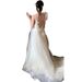 2026 Lightweight Wedding Dress New Style with Straps Forest Petite Retro Travel Photography Gown French Morning Robe for Women_ecoleips.com