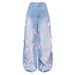 Amazo 2025 Europea Ad America Bowkot High-Waisted Wide-Leg Jeas Street Style Distressed Loose Deim Pats For_ecoleips.com