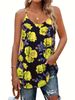 Plus Size Women's Floral Sleeveless Tank Top Elegant Summer Blouse Lightweight Comfortable Casual Wear_ecoleips.com