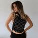 Foreign Trade 2026 Summer New Product European And American Women's Fashion Polka Dot Sexy Halter Neck Backless Tie Slim Tank Top
_ecoleips.com