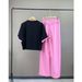 This Year's Popular Women's Summer Sports Suit Features A High-end Design With Three-dimensional Floral Short-sleeve_ecoleips.com