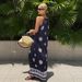 Summer Fashion Women's Bohemian Resort Dress Ruffled Suspender Print Design_ecoleips.com