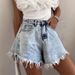 High-waisted Fringed Women's Stylish Design Casual Loose Fashion Frayed Slim-fit Flared Denim Shorts_ecoleips.com