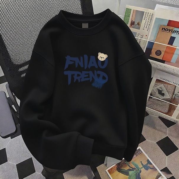 FW25 Matching Couple Cotton Crew Neck Sweatshirt - His & Hers_ecoleips.com