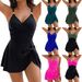 Women's One Piece Swimsuit Cross Back Slim Fit Multi Color Spot European American Style Foreign Trade Tight Fitting Sexy Design_ecoleips.com