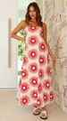 Women's Clothing Dress Printed Tube Top Long Skirt Sexy Fashion Vacation_ecoleips.com