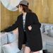 Women's Grey Suit Jacket Petite Style Design High End Casual Spring Autumn New Fashion_ecoleips.com
