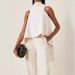 Women's Clothing irregular hem sleeveless top temperament versatile white shirt women_ecoleips.com