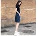 Strap Set For Women 2025 Spring And Autumn New Small Women's Dress Denim Two-Piece Short Skirt Summer_ecoleips.com