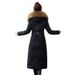 girl Girl Girl Long Jacket For Women 2025 Winter New Slim Fit Mid-Length Over-the-Knee Thickened White Duck Down Coat_ecoleips.com