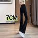 Aria Basics Jeans Women, Summer Thin Style, 2023 New High Waist Slimming Cropped For Petite, Black Flared Pants_ecoleips.com