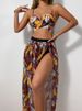 High-Waist Bikini Set With Beach Cover-Up – 3-Piece Swimwear For Women (Wire-Free, Quick-Dry Fabric, S-XL)_ecoleips.com