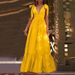 Women's 2023 V-neck Patchwork Tie The Bow Dress_ecoleips.com