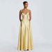Women's European American Style Casual Long Sleeved Slim Fit Silk Halter Backless A-Line Maxi Dress_ecoleips.com