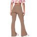New Women's Casual Knitted Sports Pants Falling Flare High Waist Yoga Pants_ecoleips.com