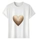 Women's T-Shirts T-shirt Muscle Freaks Sequin Heart Glamour Style_ecoleips.com