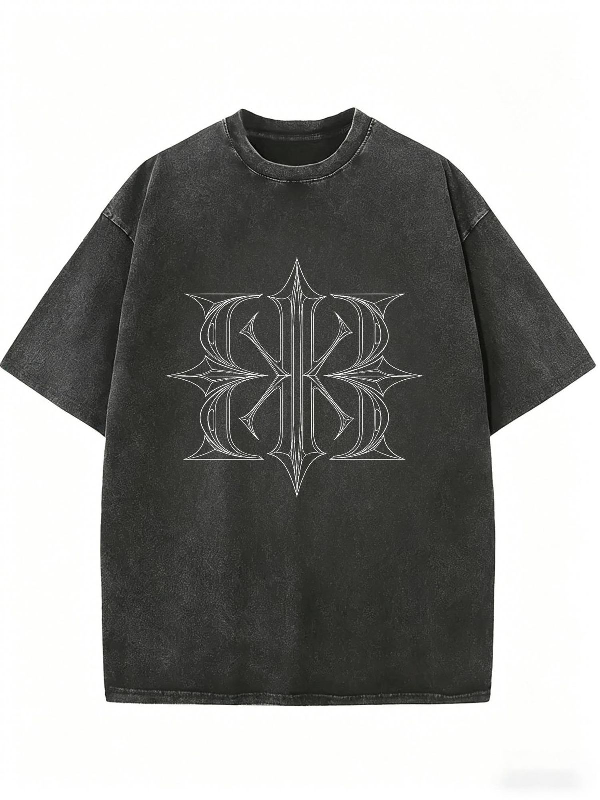 Women's Loose Fit Crew Neck T-Shirt, Vintage Wash Casual Top For Everyday Styling_ecoleips.com