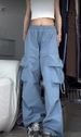 2025 Spring And Autumn New American Retro Hot Girl Workwear Casual For Women Loose Street Dance Hip-Hop Trendy Wide-Leg_ecoleips.com