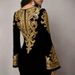 Women's Floral Print Bell Sleeve Midi Dress - Elegant Chiffon A-Line Dress For Party & Casual Wear_ecoleips.com