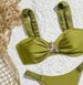 American Style Women's Clothing Three Piece Swimsuit 2026 Solid Color Bikini Halter Sports Style One Two Piece Beachwear_ecoleips.com