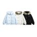 girl Girl CATTEE American Retro 90 White Duck Collared Hooded Down Jacket For Men And Women Winter Cold-Proof Warm Short Coat_ecoleips.com