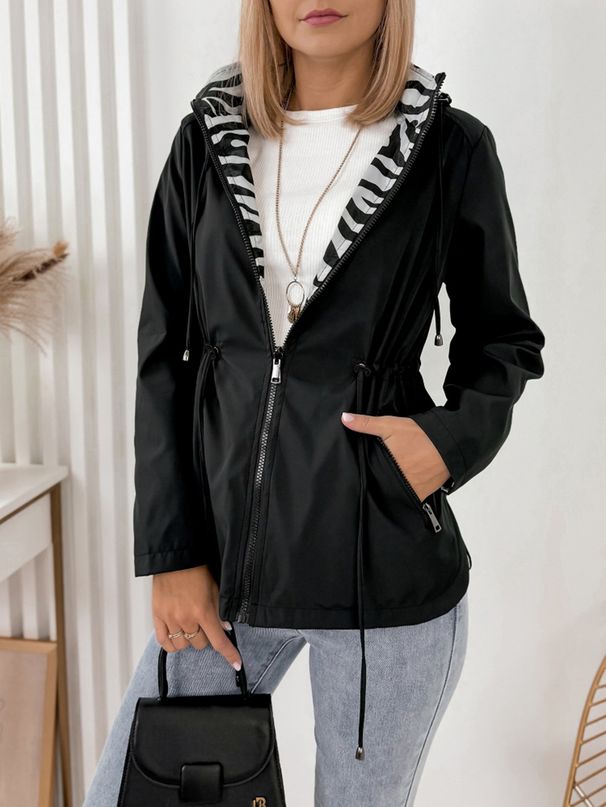 Women’s Waterproof Trench Coat – Slim Fit Windproof Hooded Jacket (Breathable Polyester, All-Season Commuter Coat)_ecoleips.com
