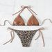 Sexy Animal Print Bikini Set For Women - Adjustable Ties, Removable Padding, Polyester & Spandex Blend - XS/S/M/L_ecoleips.com