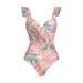 Women's Clothing Women's Mini Ruffled Mesh Printed One Piece Swimsuit Skirt Style Swimwear For Formal & Casual For Women_ecoleips.com