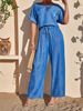 Women's Clothing Women's Fashion Casual Sweetheart Neck Suit Style Turn Up Sleeve Short Sided For Formal & Casual For Women_ecoleips.com