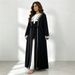 The Middle East New Fashion Lace Cardigan Gown Dress Dubai Arab Hot Women's Dress_ecoleips.com