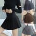 High Quality Pleated Skirt Women's 2025 Summer Spring Autumn And Winter Black Skirt High Waist A Thin Versatile Skirt_ecoleips.com