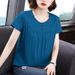 Large-Sized Women's Trendy And Fashionable Casual Short-Sleeved T-Shirt For Women, A Thin Summer Design With A Round-Nec_ecoleips.com
