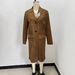 Suede-Effect Snap-Button Trench Coat – Women’s Longline Casual Outerwear (XS-L, Classic Brown)_ecoleips.com