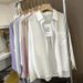 Korean Style Relaxed Fit Sun Protection Shirt Thin Cardigan Petite Summer Slimming Loose Top Versatile Women's Clothing_ecoleips.com