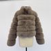 Plus Size Faux Fur Coat Women's Winter Fashion Jacket – Eco-Friendly Fox Fur Stand Collar, Long Sleeve, Casual Outerwear (S-XXXXL, Multiple Colors)_ecoleips.com