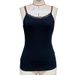 Black Lace Trim Bustier Cami Top for Women Stretchy Corset Style Sleeveless Comfortable Fit plus Size Clothes_ecoleips.com