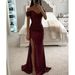 Elegant Black One-Shoulder Long Dress Hostess Style Women's New Fashion Ball Performance Art Exam Annual Meeting Dress_ecoleips.com