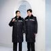 girl Girl Workwear Thickened Security Cotton Jacket Cold-Proof Clothing Winter Multi-Functional Mid-Length Coat_ecoleips.com
