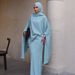 Cross-Border Foreign Trade Middle East Dubai New Muslim Top And Skirt Two-Piece Set Elegant Robe Dress_ecoleips.com