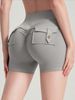 K Work Clothes, Hip Lifting, Running, Yoga Shorts, Peach Pants, Stretch Training, Wearing For Slimming, New Three Part Pants For Fitness_ecoleips.com