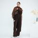 Voya Muslim Women's Suit Good Quality Türkiye Autumn And Winter Thickened Knitting Solid Multicolor Three Piece Set_ecoleips.com