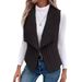 2025 Autumn And Winter New Fashion Casual Simple Sleeveless Versatile Vest Jacket_ecoleips.com