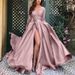 Women's Clothing Independent Station Hot Stamping Big Swing Sexy Long Skirt Tail Banquet Evening Dress Jumpsuit_ecoleips.com