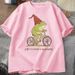 Off To Cause A Kerfuffle Frog T-Shirt Funny Weirdcore Sayings Unique Tshirt Adults Joker Women Graphic Tee Women Summer Tops Y2K_ecoleips.com