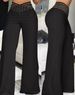 Women's Clothing Women's High Waist Hollow Belt Casual Loose Pants Summer Fashion Wide Leg Straight Fit Bottoms_ecoleips.com