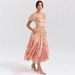 Sexy Floral Women's Dress With Puff Sleeves French Square Neck Casual Elegant Fashion Thin Summer Dress For American Style_ecoleips.com