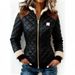 Quilted Zip-Up Puffer Jacket - Color Block Streetwear Coat - Asymmetrical Polyester Fill Winter Outerwear - Unisex Sizing S-XXL_ecoleips.com