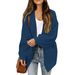 Women's Lantern Sleeves Coarse Needle Cardigans Fall And Winter New Knitted Sweaters Women's Coats Trend_ecoleips.com